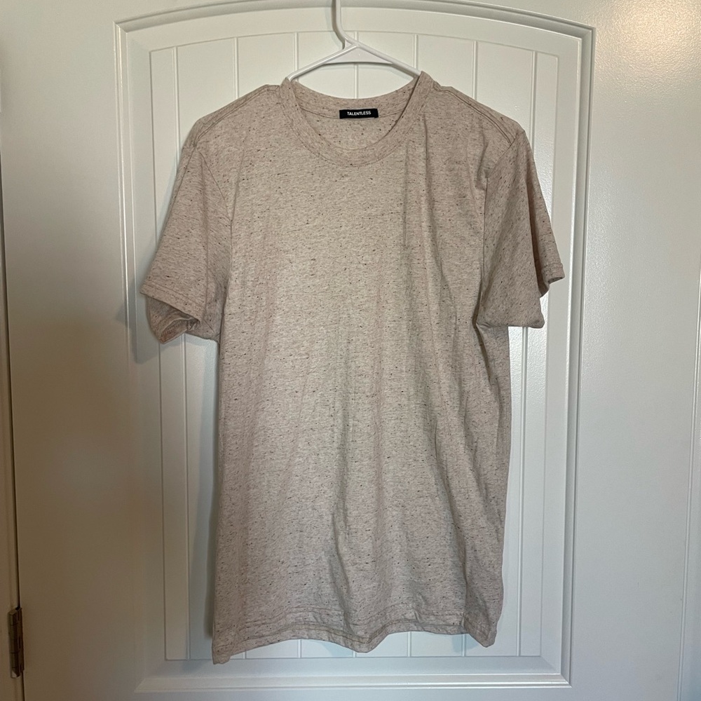 Talentless cream speckle top size medium